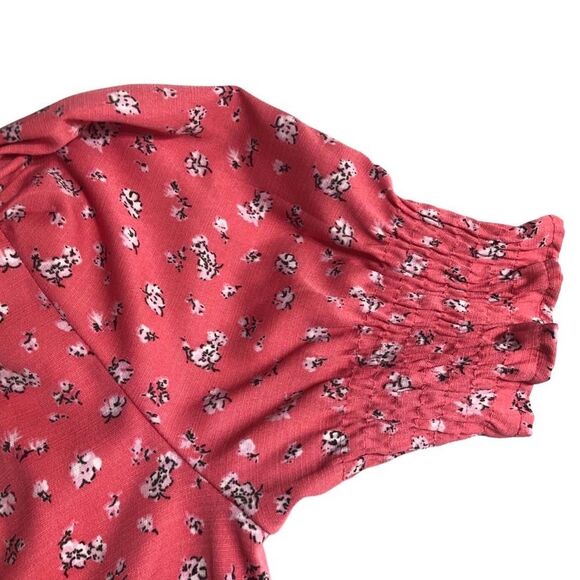 Style house Floral Flowy Dress Size 5 Short Sleeve Polyester - Picture 3 of 4